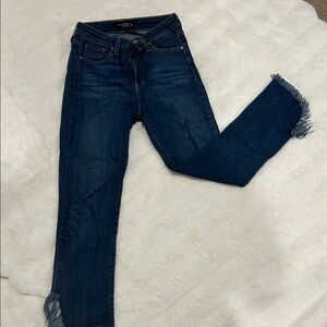 Just Black Denim Frayed Hem Jeans
